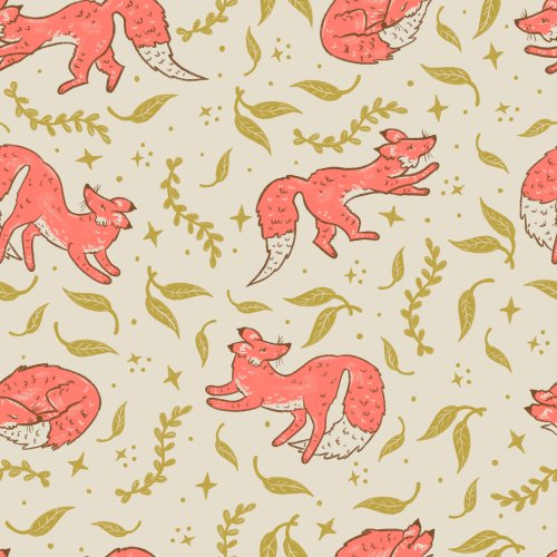 Woodland Wonder Foxes by Tylee + Art. Available in 3 colorways.