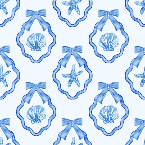 seashells in bow frames