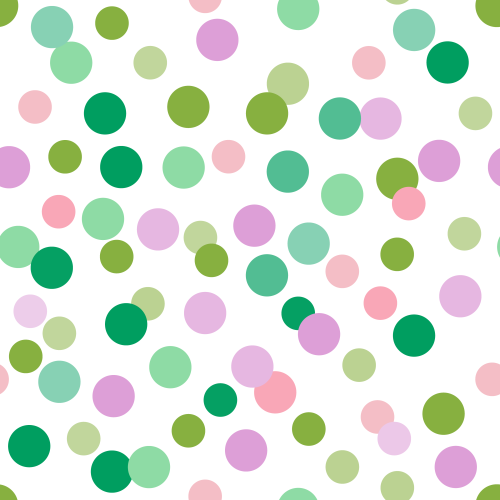 Multicoloured polka dots 