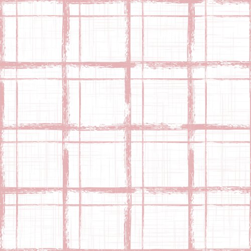 Bohemian Countryside Large Cottagecore Plaid White tartan with linen texture