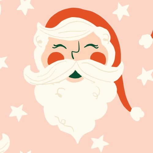 retro santa design