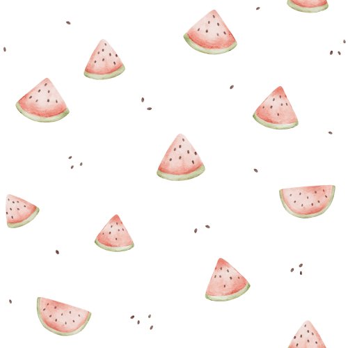 Hand drawn watercolor watermelons.