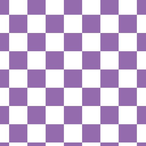 purple and white checkered print