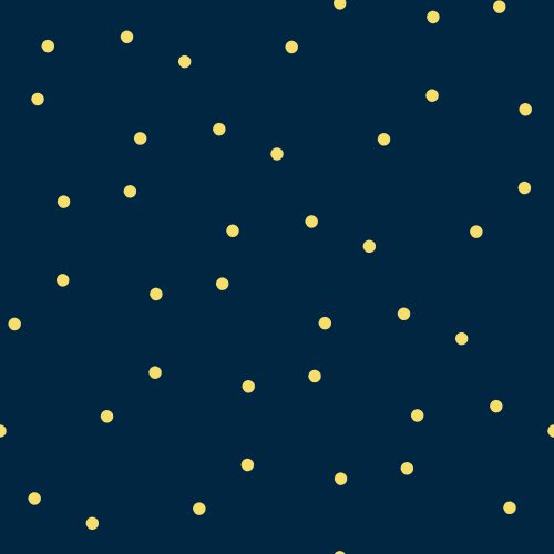 yellow dots on navy background