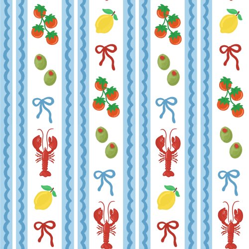 summer coastal stripe