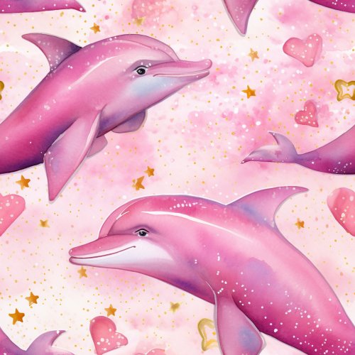 pink valentine's day dolphins