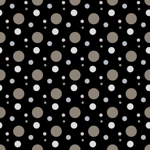 muted dots on black background