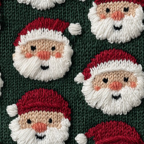 knitted santas