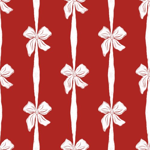 christmas bow stripes