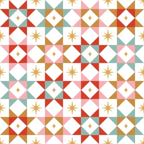 Retro Christmas patchwork 