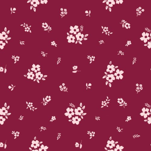 little dainty floral with pink and cranberry for colors